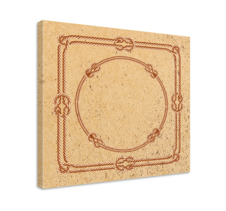 Sømandsknuder nautisk lærredstryk - TenStickers