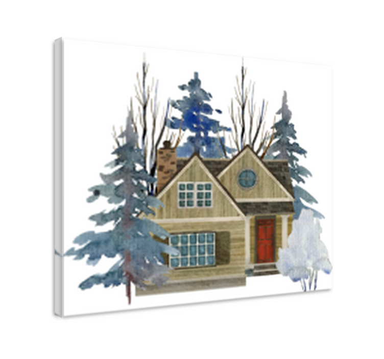 Rustik stil rustik lærredskunst - TenStickers