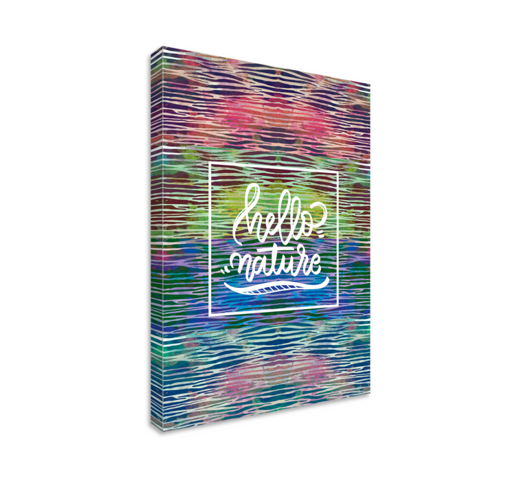 Regnbue zebra tekst lærred - TenStickers