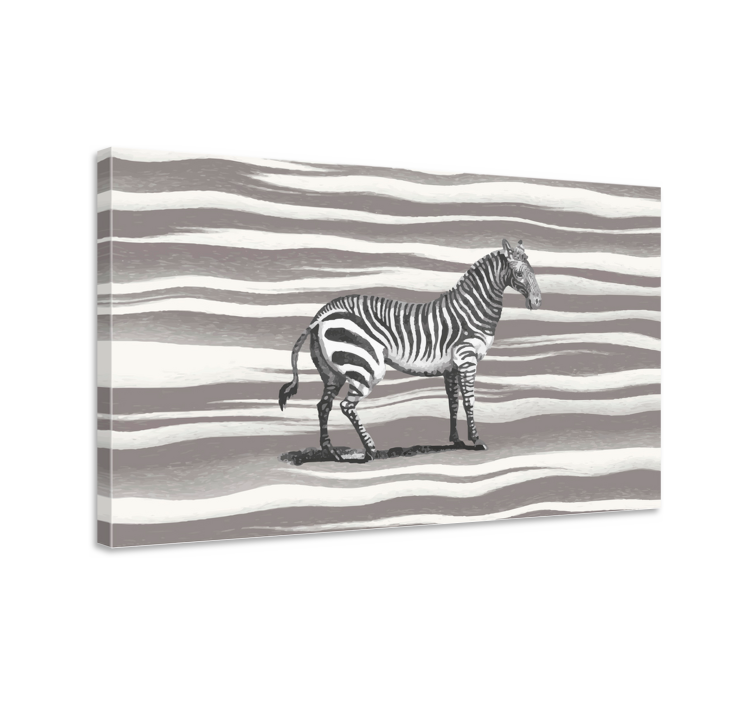 Dyre billeder på lærred zebra striber design - TenStickers