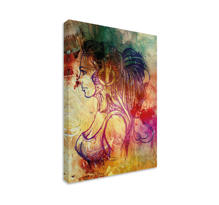 Sind fuld af drømme lærred kunsttryk - TenStickers