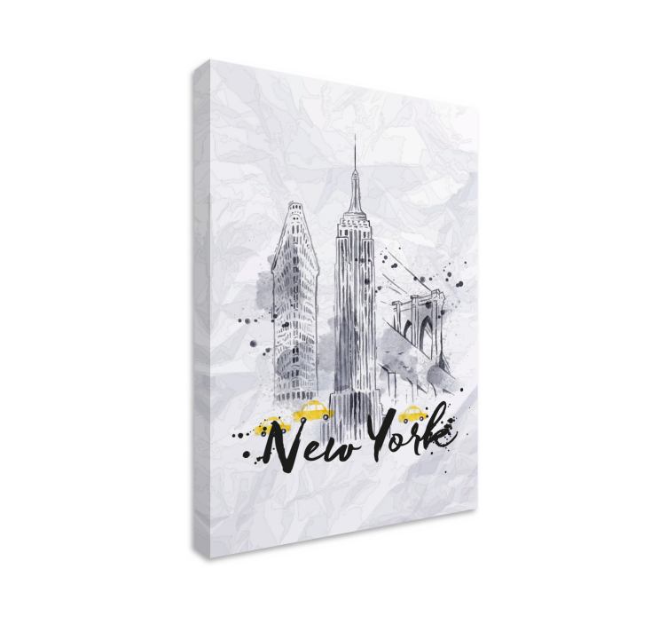 New york skyline illustration by lærredsbillede - TenStickers