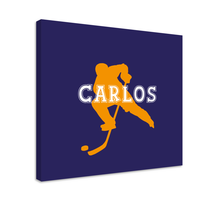 Sport lærredsbillede ishockeyspiller - TenStickers