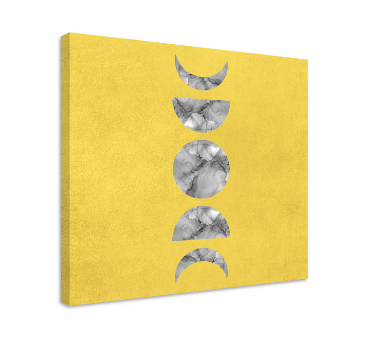 Abstrakt lærredsbillede naturens faser - TenStickers