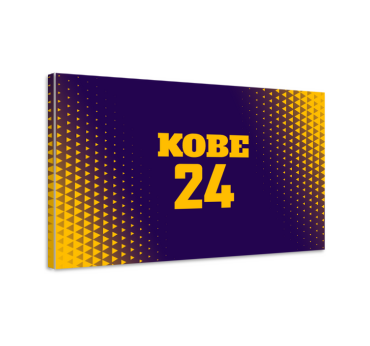 Sport lærredsbillede kobe 24 design - TenStickers