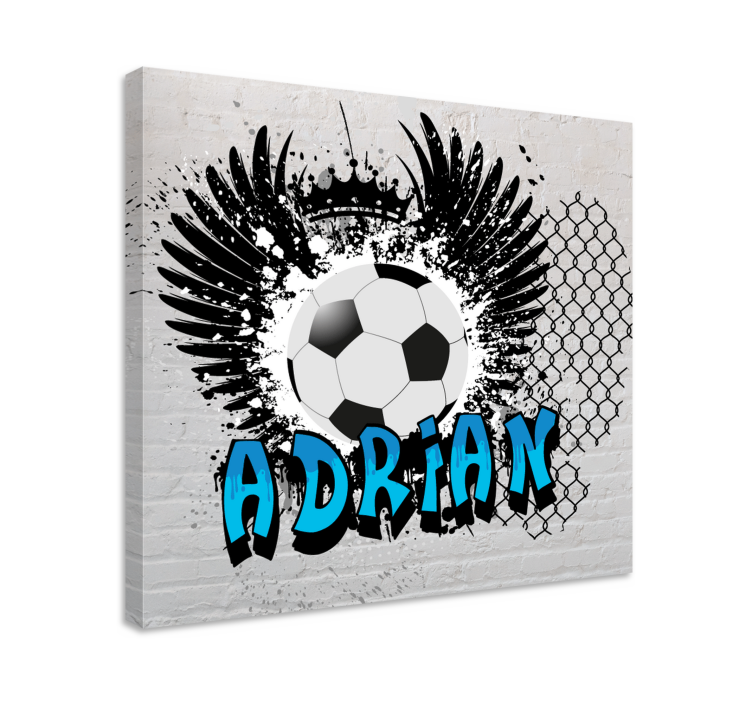 Sport lærredsbillede fodboldinspireret design - TenStickers