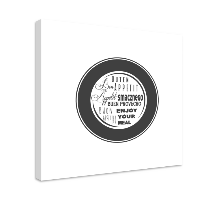 Citat lærredsbillede nyd dit måltid - TenStickers