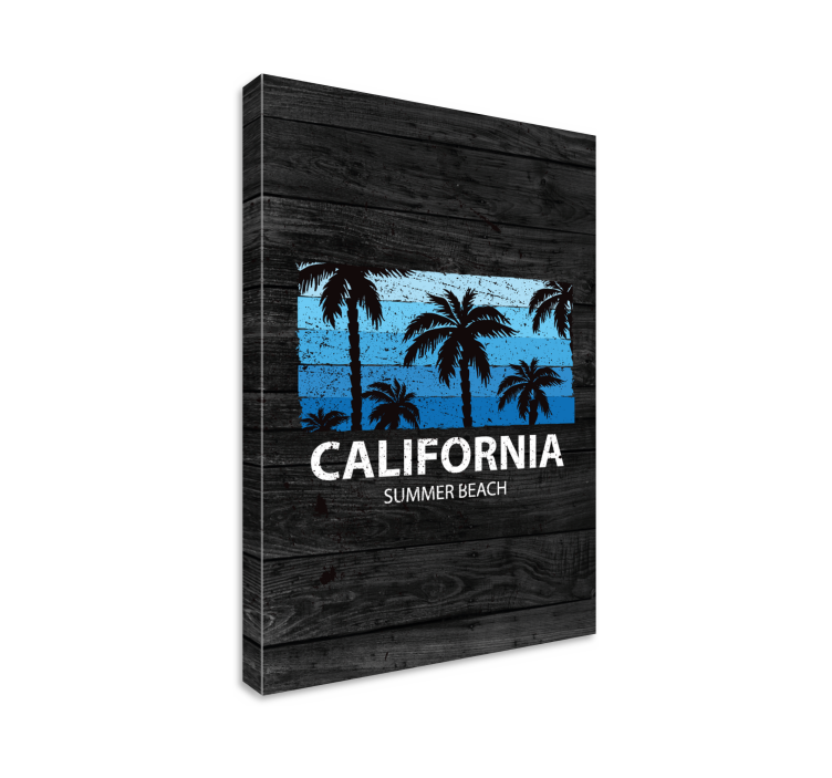 Palm trees california by lærredsbillede - TenStickers