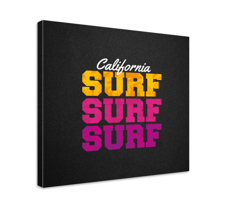 Sport lærredsbillede california surf stil - TenStickers