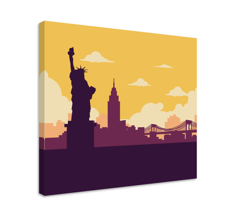 Statue of liberty by lærredsbillede - TenStickers