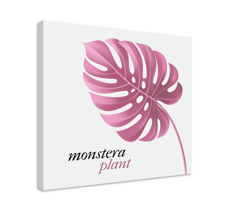 Blomster og planter lærredsbillede monstera plante - TenStickers