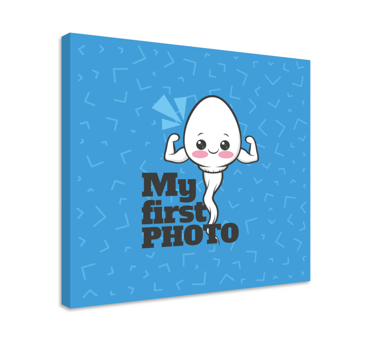 Baby lærredsbilleder my first photo - TenStickers