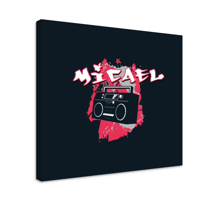 Moderne lærredsbillede urban lyd vibe - TenStickers