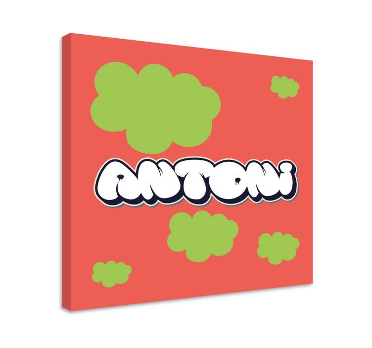 Alfabet lærredsbillede legende skrifttype - TenStickers