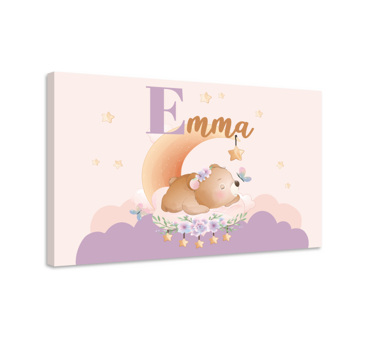 Baby lærredsbilleder bamse drømme - TenStickers