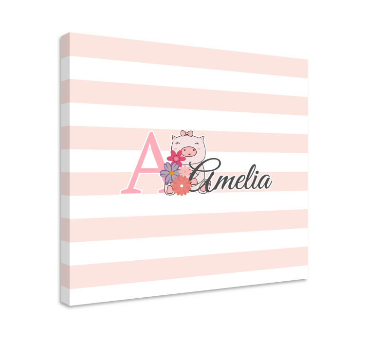 Baby lærredsbilleder legesyg gris - TenStickers