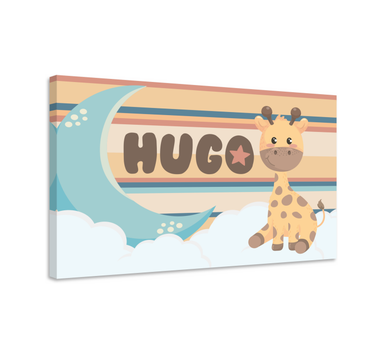 Legende girafdesign baby lærredsbilleder - TenStickers