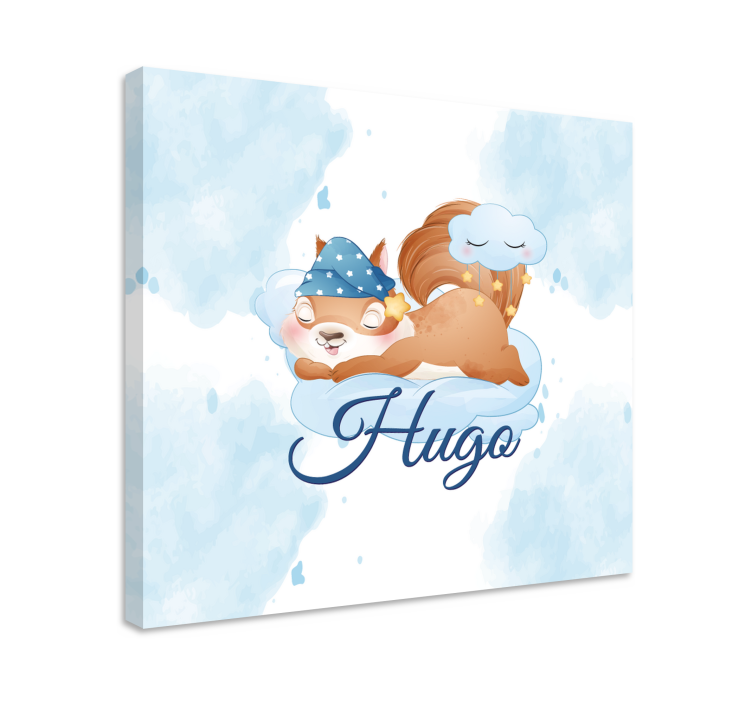 Dyr på rullegardiner egern drømmer sødt - TenStickers