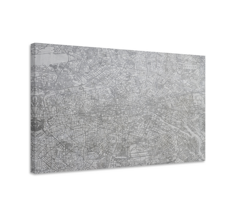 Bykort berlin by lærredstryk - TenStickers