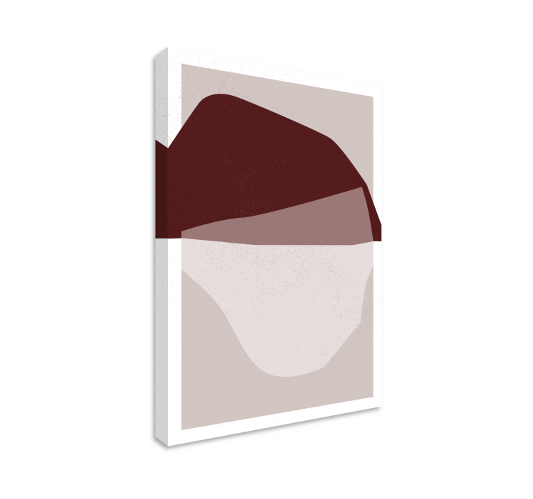 Moderne lærredsbillede abstrakte former fusion - TenStickers