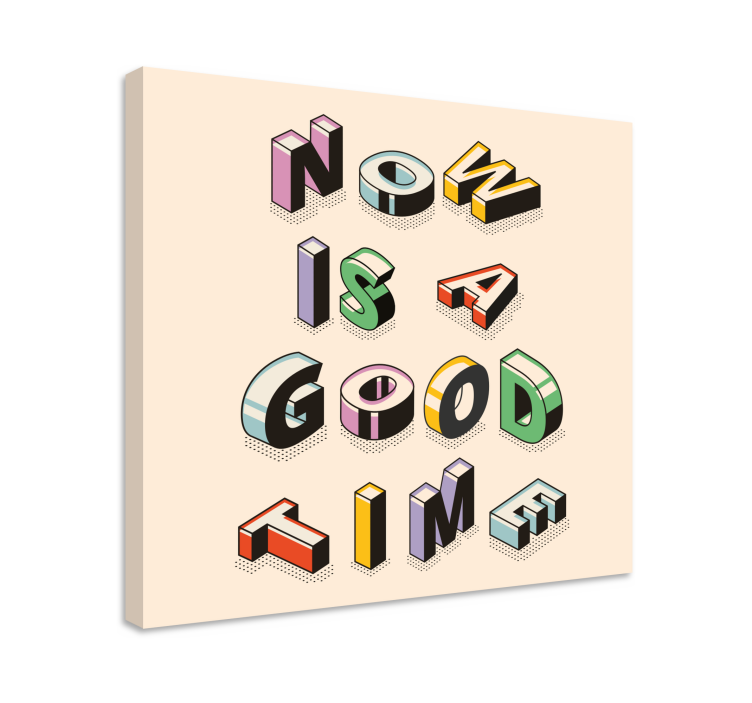 Citat lærredsbillede med motiverende tekst - TenStickers