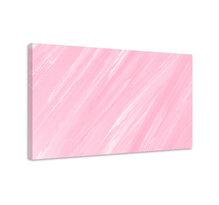 Kawaii stil pink maling lærred kunst print - TenStickers