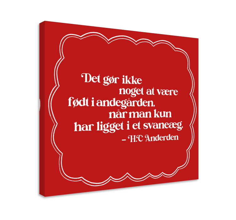 Hc andersen eventyrcitat citat lærred - TenStickers