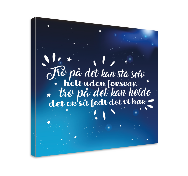 Lyrics - det kan vare citat lærred - TenStickers