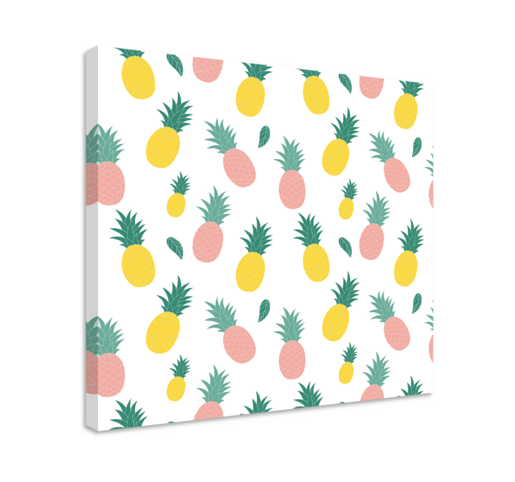 Ananas frugt design køkken væg print - TenStickers