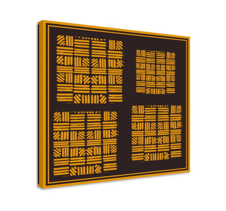 Moderne lærredsbillede geometrisk arrangement koncept - TenStickers