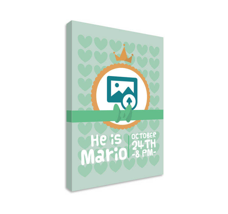 Baby lærredsbilleder he is mario - TenStickers
