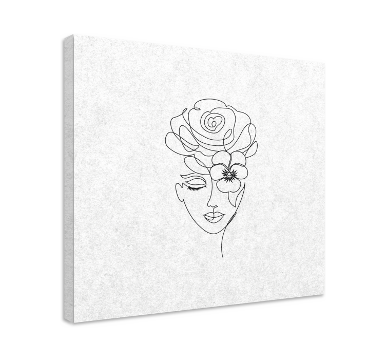 Minimalistiske ansigtsløse kvindelærredsbilleder - TenStickers