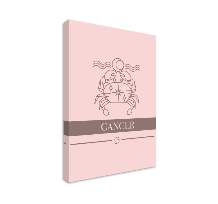 Cancer pink kort stjernetegn soveværelse væg print - TenStickers