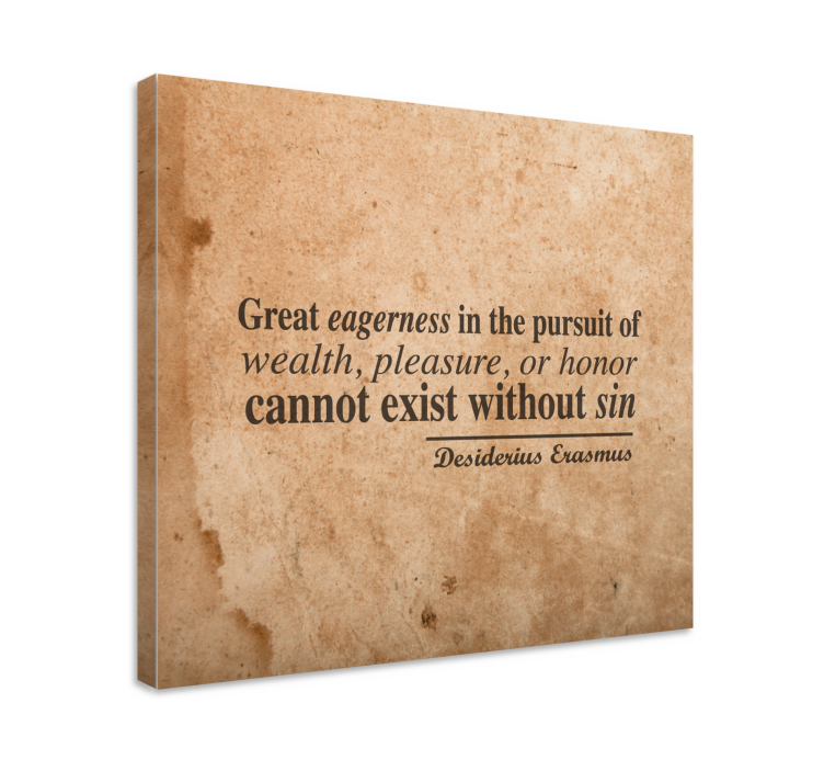 Citat lærredsbillede iver og velstand - TenStickers