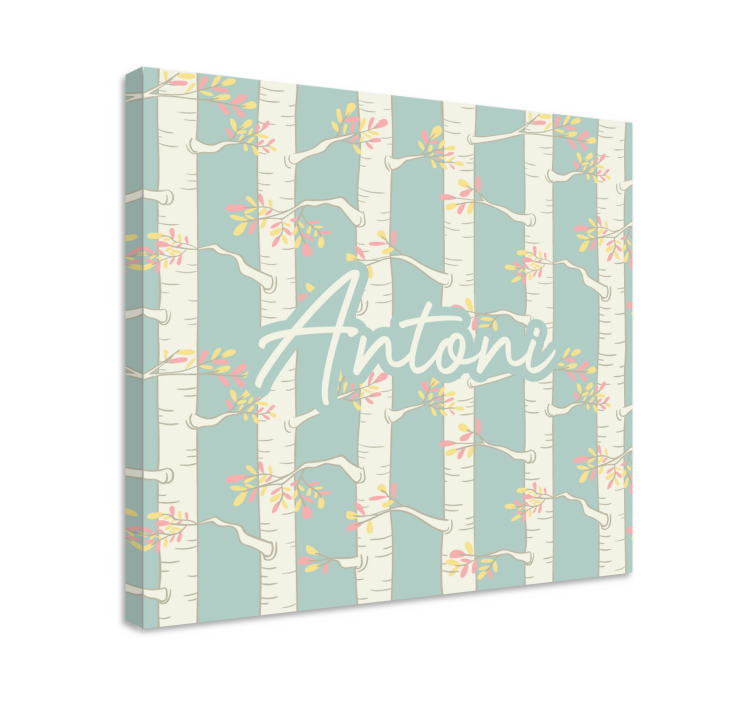 Blomster og planter lærredsbillede birketræblomster - TenStickers