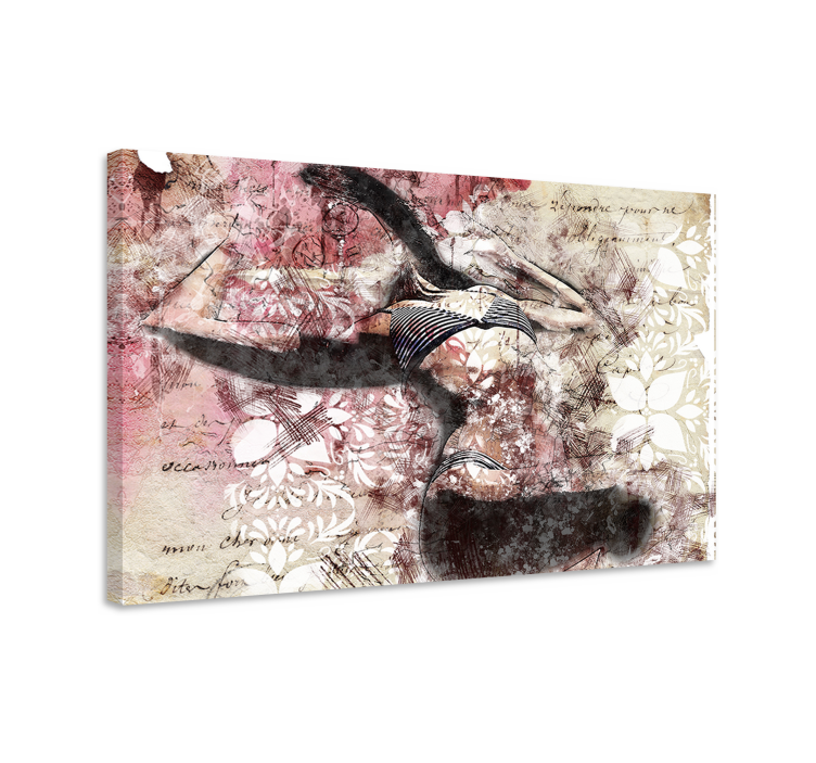 Mennesker og karakterer lærredsbillede danser silhuet - TenStickers