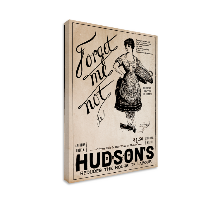 Vintage Hudson's billede på lærred - TenStickers