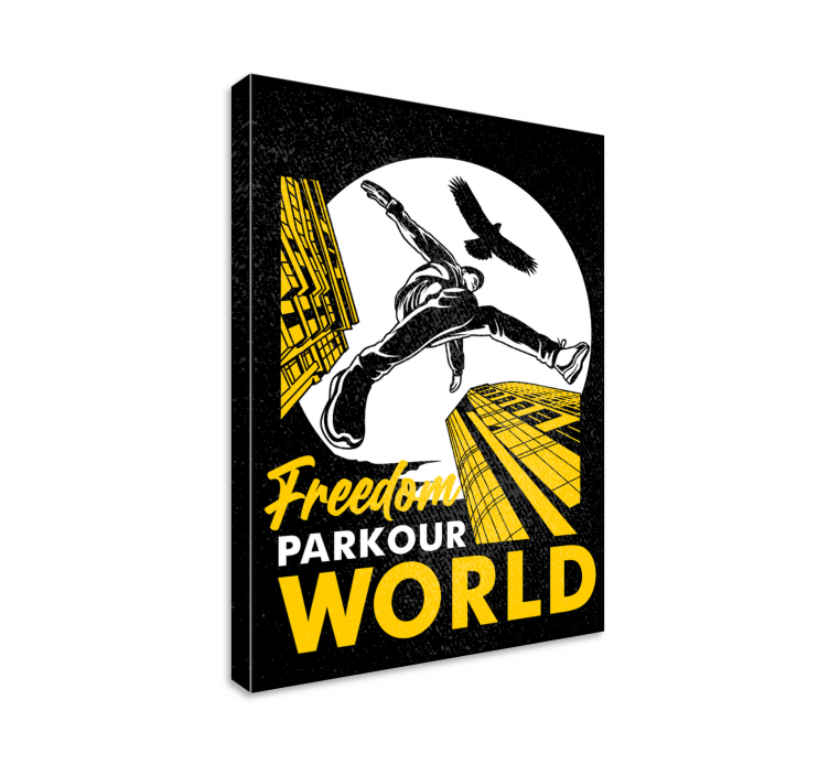 Freedom parkour world lærredsbillede - TenStickers