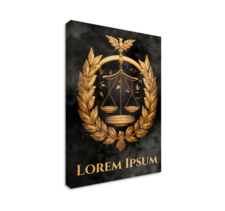 Retfærdighedsbalance lærredsbillede til kontor - TenStickers