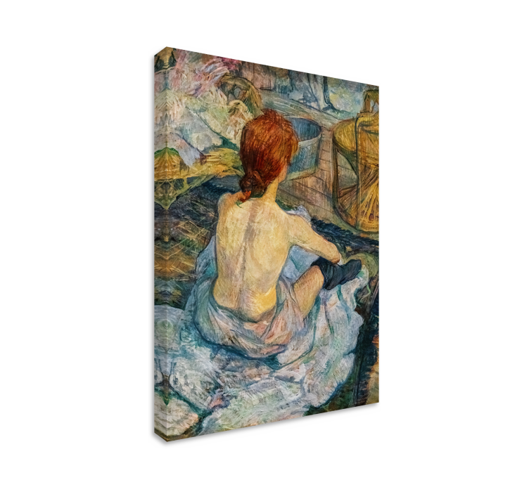 "La Toilette" af Toulouse-Lautrec på lærred - TenStickers