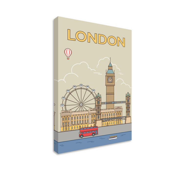 LondonLondon by lærredsbillede - TenStickers