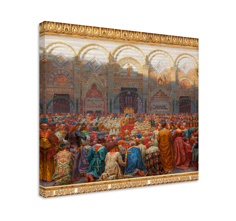 Det mystiske bryllup kunstmaleri på lærred - TenStickers