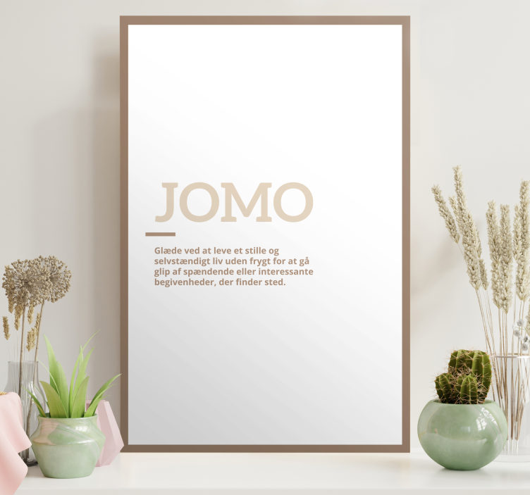 JOMO definition citat lærredsbillede - TenStickers