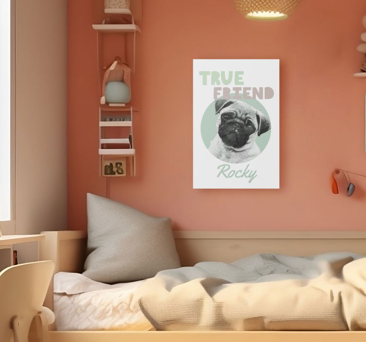 Sande ven personligt lærredsbillede - TenStickers