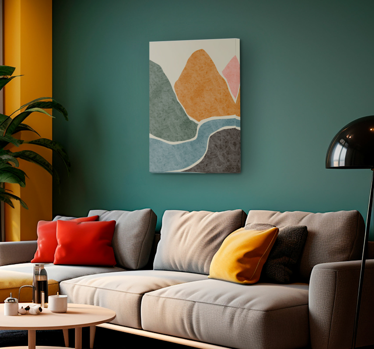 Pintura moderna abstrakt lærredstryk - TenStickers