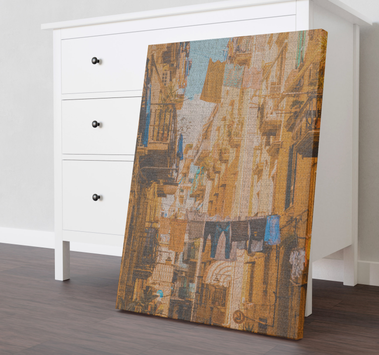 Bytapet abstrakt lærredsbillede - TenStickers