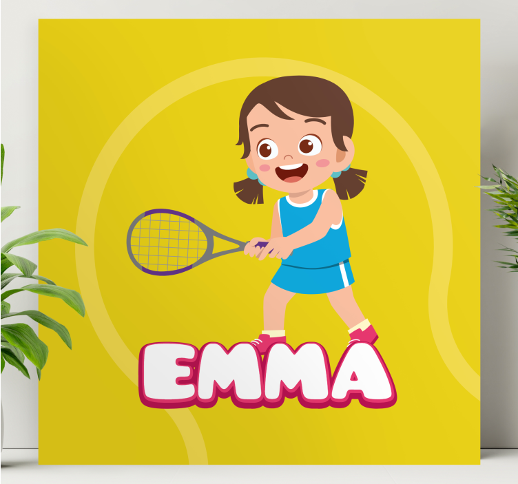 Andre planter og blomster på lærred tennispige emma - TenStickers