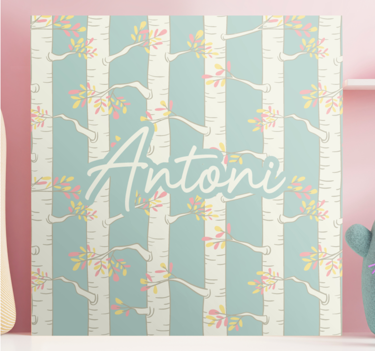 Blomster og planter lærredsbillede birketræblomster - TenStickers