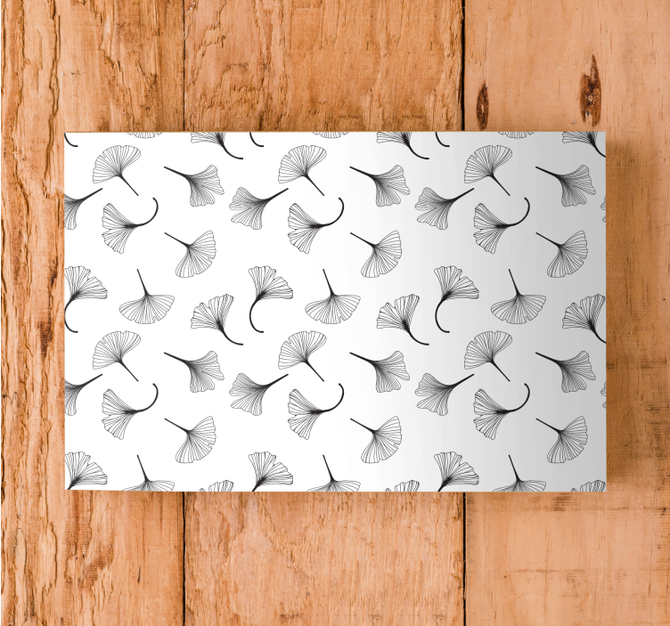 Blomster og planter lærredsbillede ginkgo blad inspiration - TenStickers