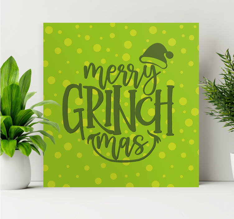 Citat lærredsbillede glædelig grinchmas - TenStickers